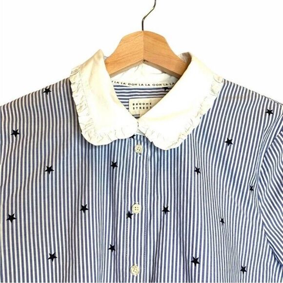 Kate Spade Broome Street Button Front Shirt small New - Picture 5 of 11